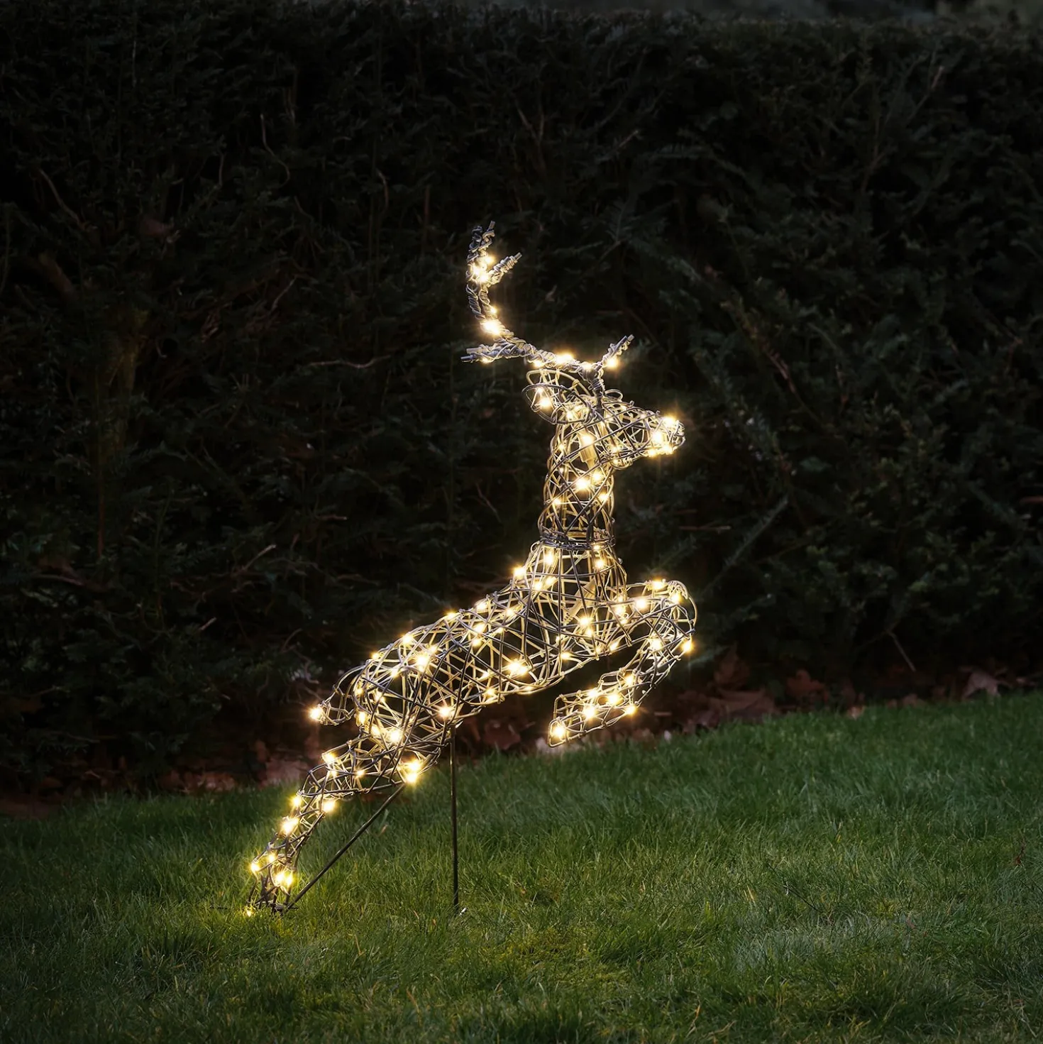 3er Set springende LED-Rentierfamilie M Harlow