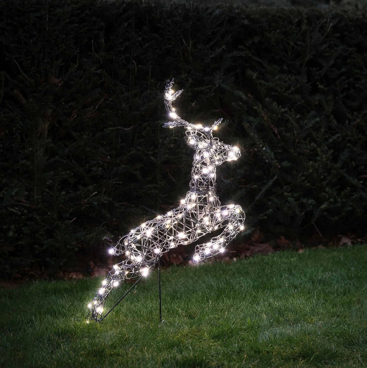 3er Set springende LED-Rentierfamilie M Harlow