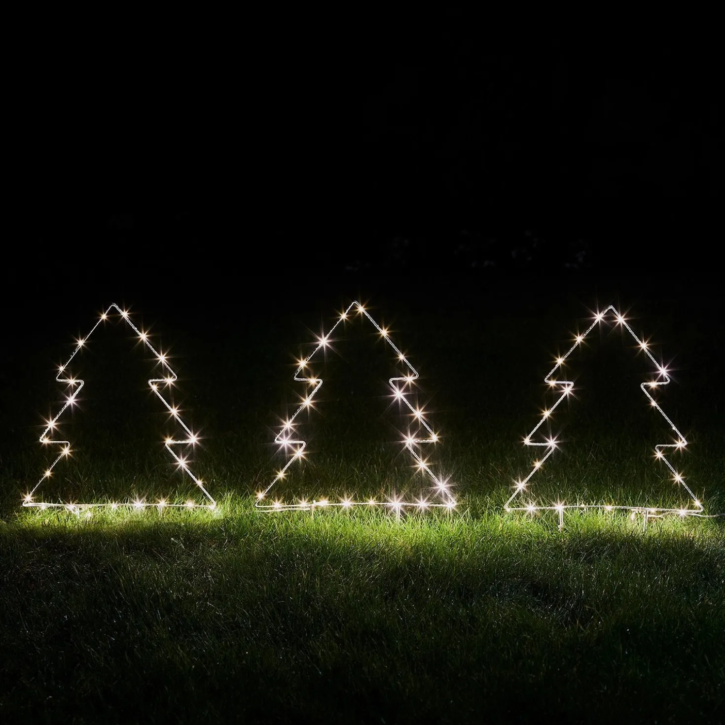 3er Set Tannenbaum Stableuchten