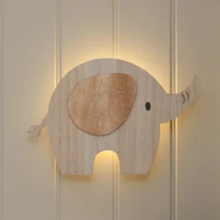 2er Set Wandlampen fürs Kinderzimmer Mond & Elefant