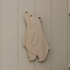 2er Set Wand‑Nachtlichter Kinderzimmer Mond & Bär