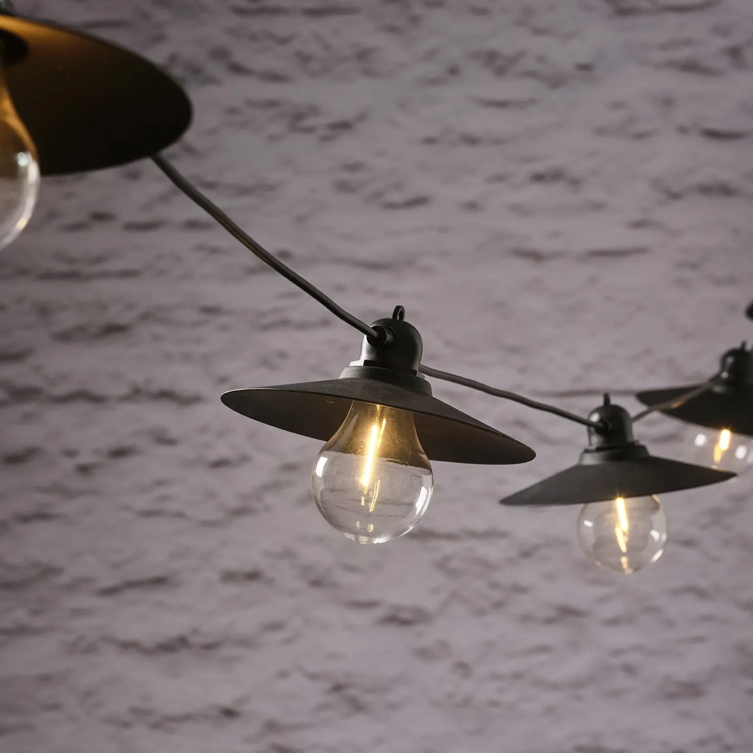 6er Solar Lichterkette Retro