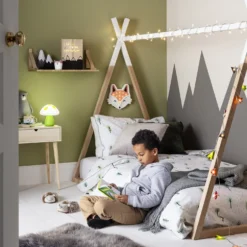 16er Woodland Filz Kinder Lichterkette