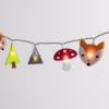 30er Woodland Filz Kinder Lichterkette