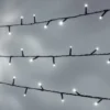 Essential Connect 40m 400er LED Lichterkette weiß koppelbar grünes Kabel