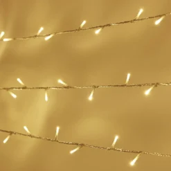 Essential Connect 10m 100er LED Lichterkette warmweiß koppelbar transparentes Kabel inkl. Netzstecker