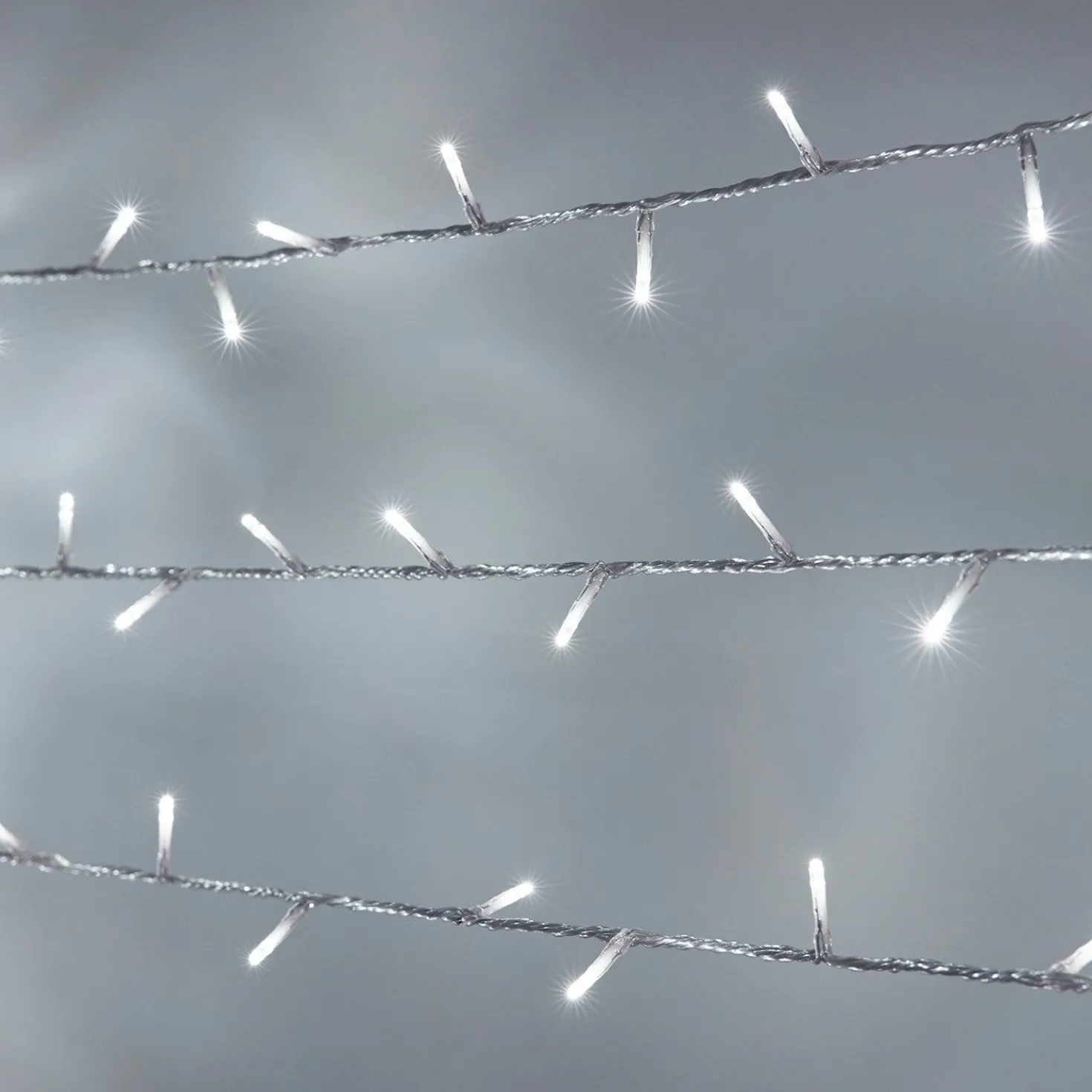 Essential Connect 30m 300er LED Lichterkette weiß koppelbar transparentes Kabel