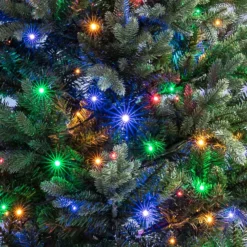 Essential Connect 30m 300er LED Lichterkette bunt koppelbar grünes Kabel