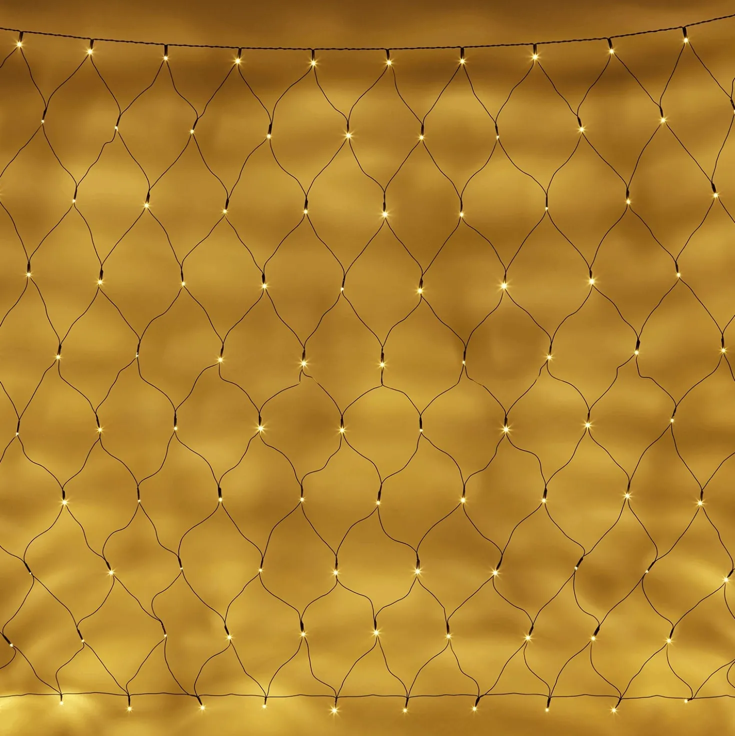 Essential Connect 8m x 1.5m 560er LED Lichternetz warmweiß koppelbar grünes Kabel