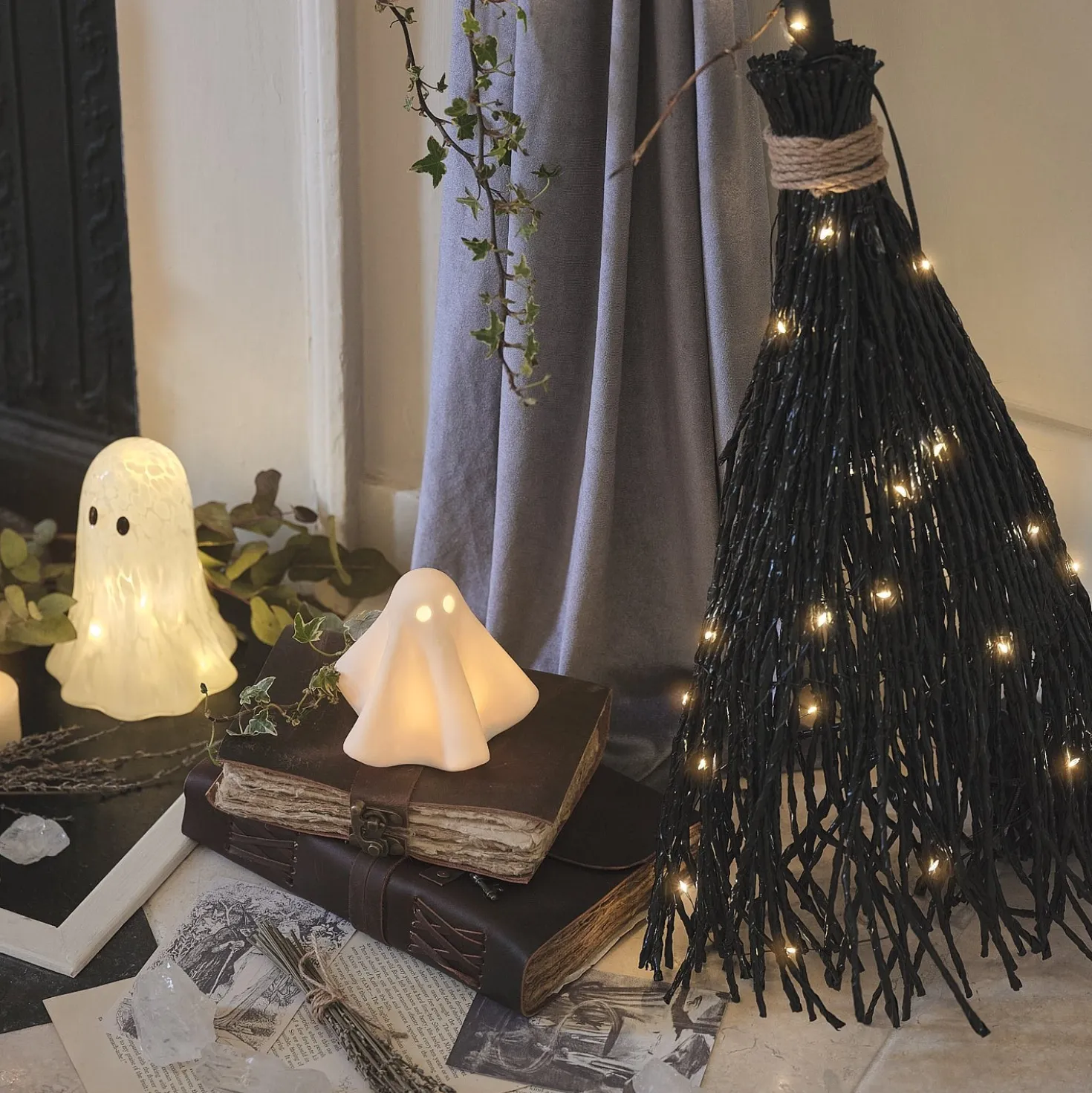 Gerald der LED-Halloween-Geist aus Porzellan