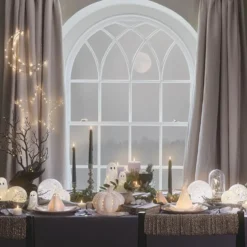 Gertie LED-Halloween-Geist aus Konfetti-Glas mit Timer - groß