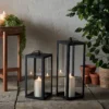 Große Bowen Gartenlaterne mit TruGlow® Outdoor Kerze