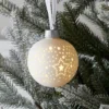 Keramik LED Weihnachtskugel