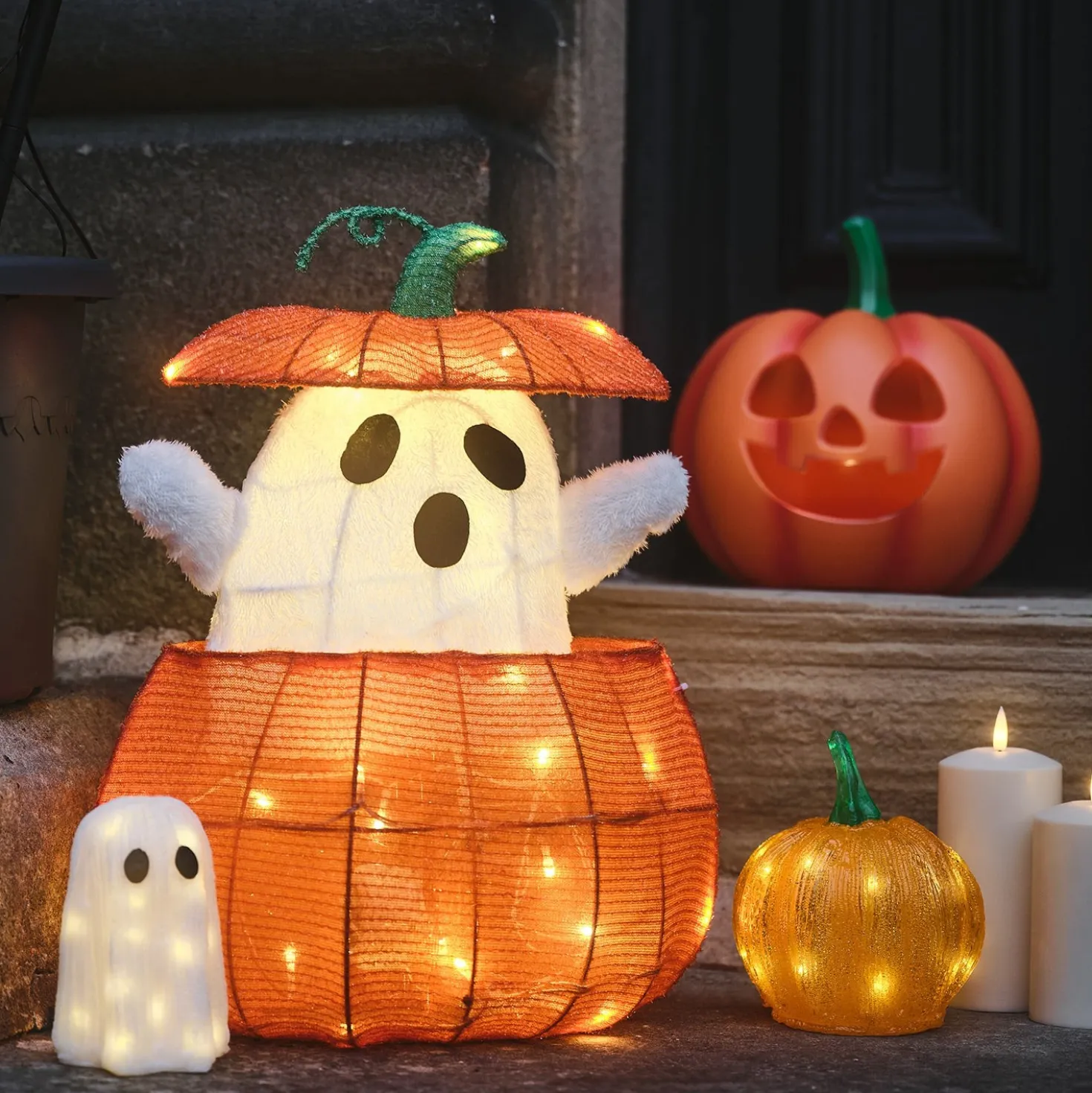 LED Acryl Halloween Figur Geist