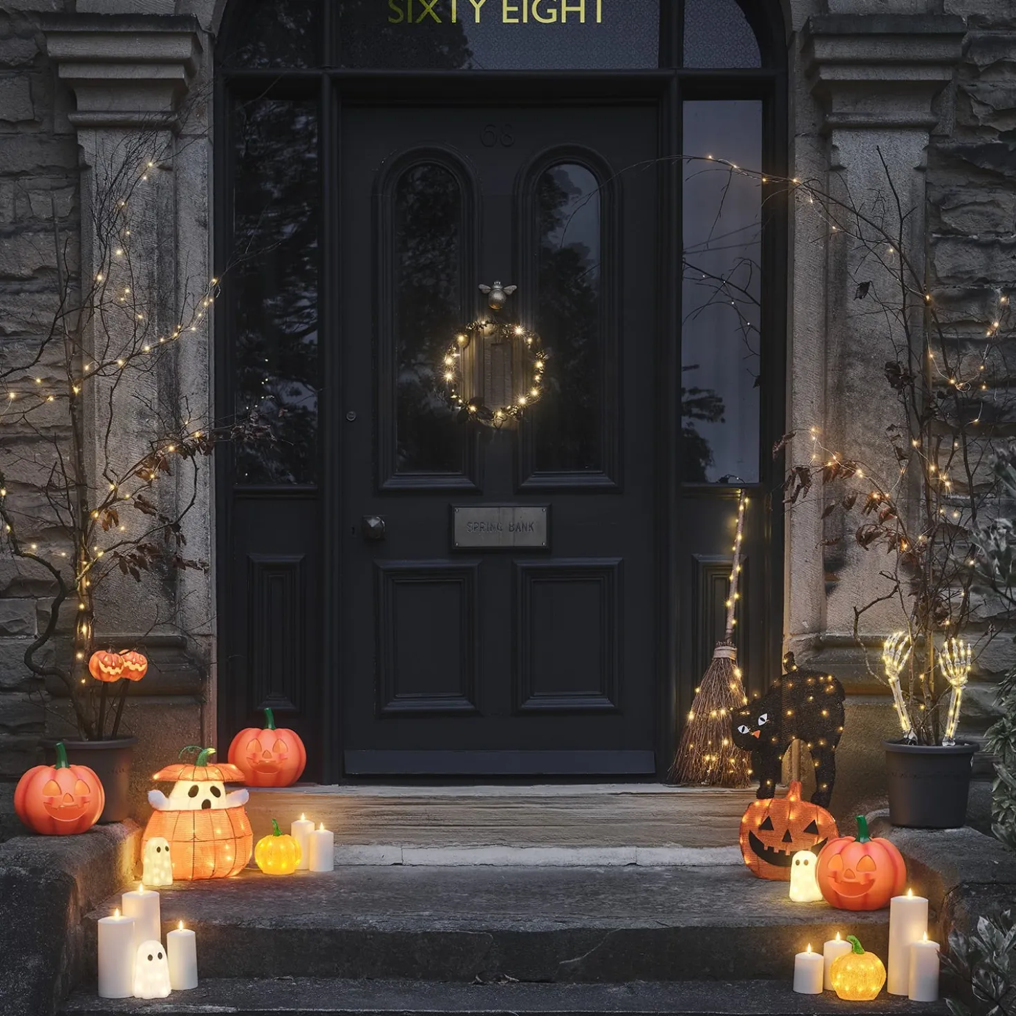 LED Acryl Halloween Figur Geist