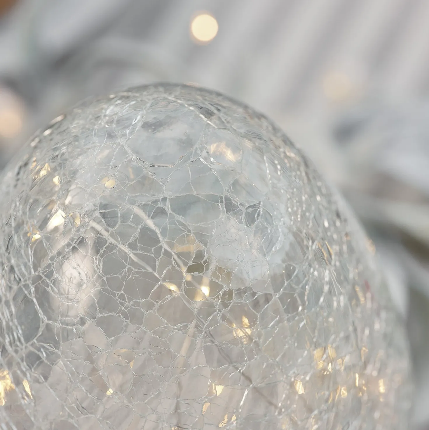 LED Osterei aus Glas