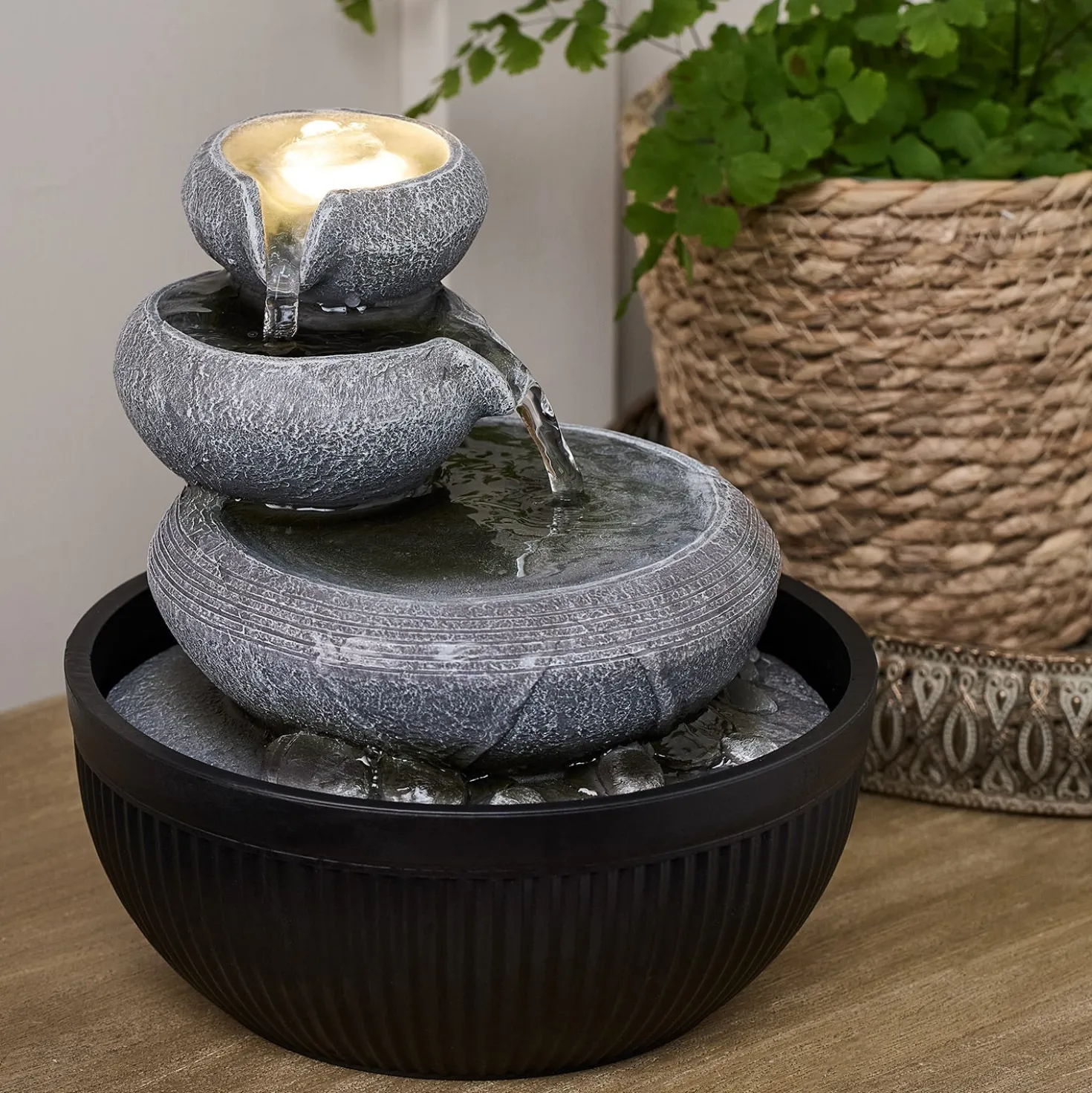 Lodore LED Zimmerbrunnen Kaskade