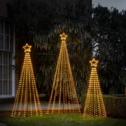1,8m LED Baum Weihnachtsdeko außen warmweiß