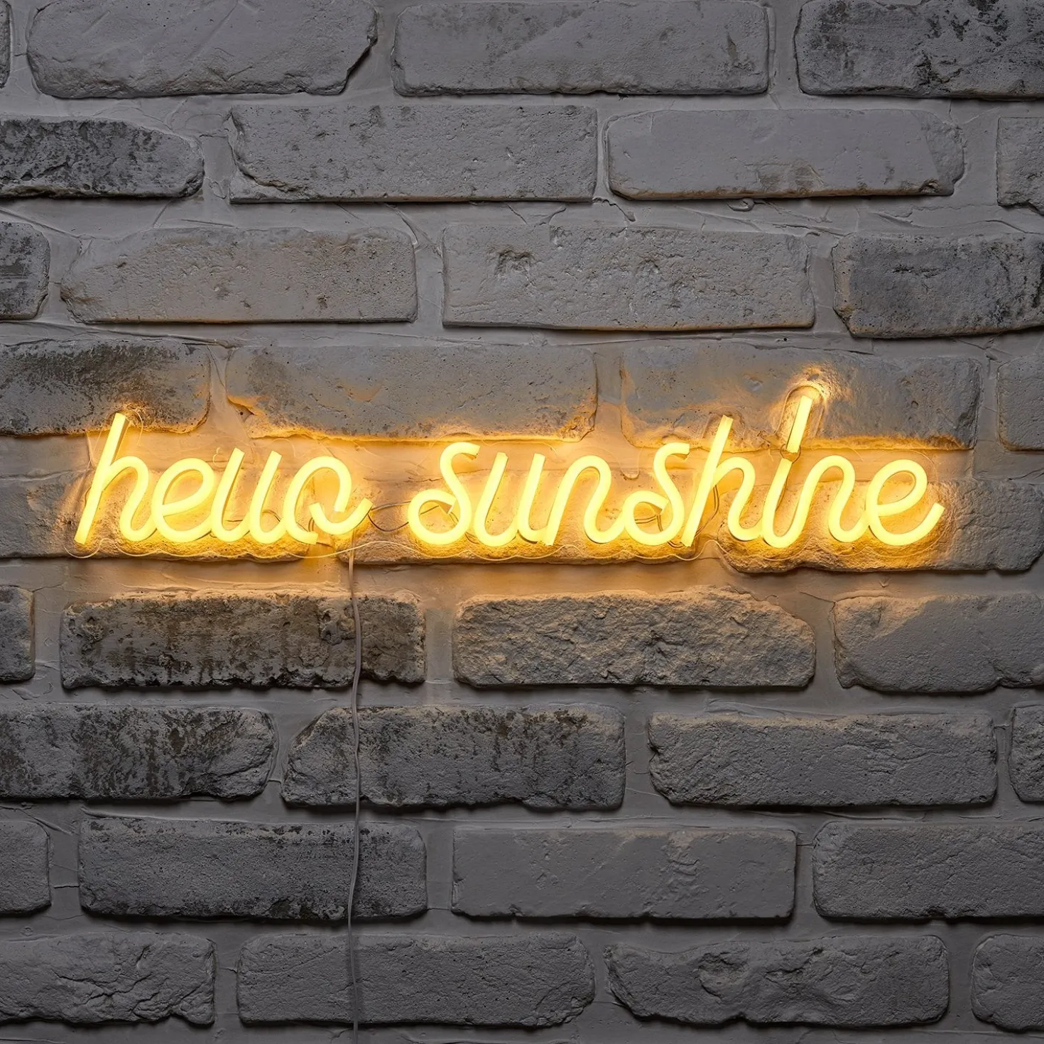 Neon Schriftzug Hello Sunshine