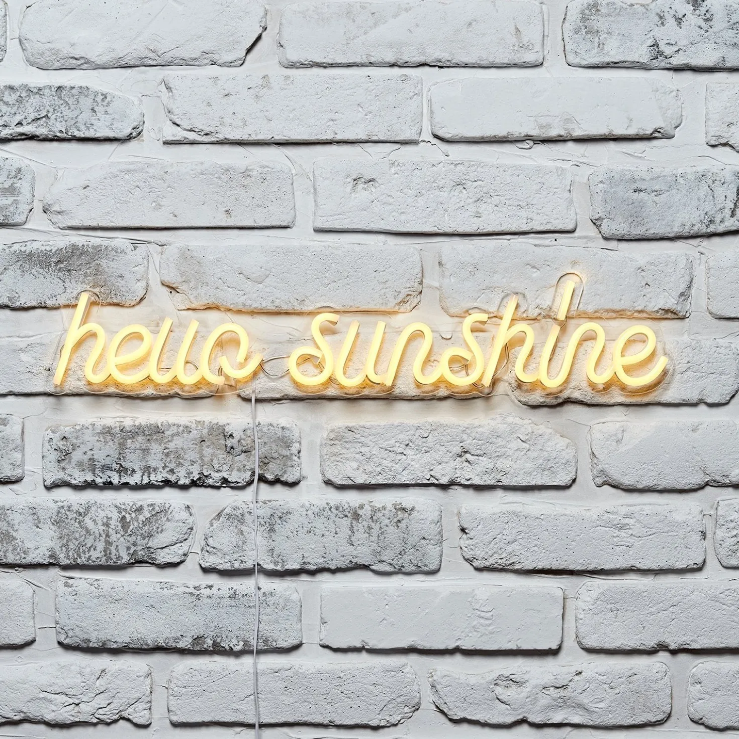 Neon Schriftzug Hello Sunshine