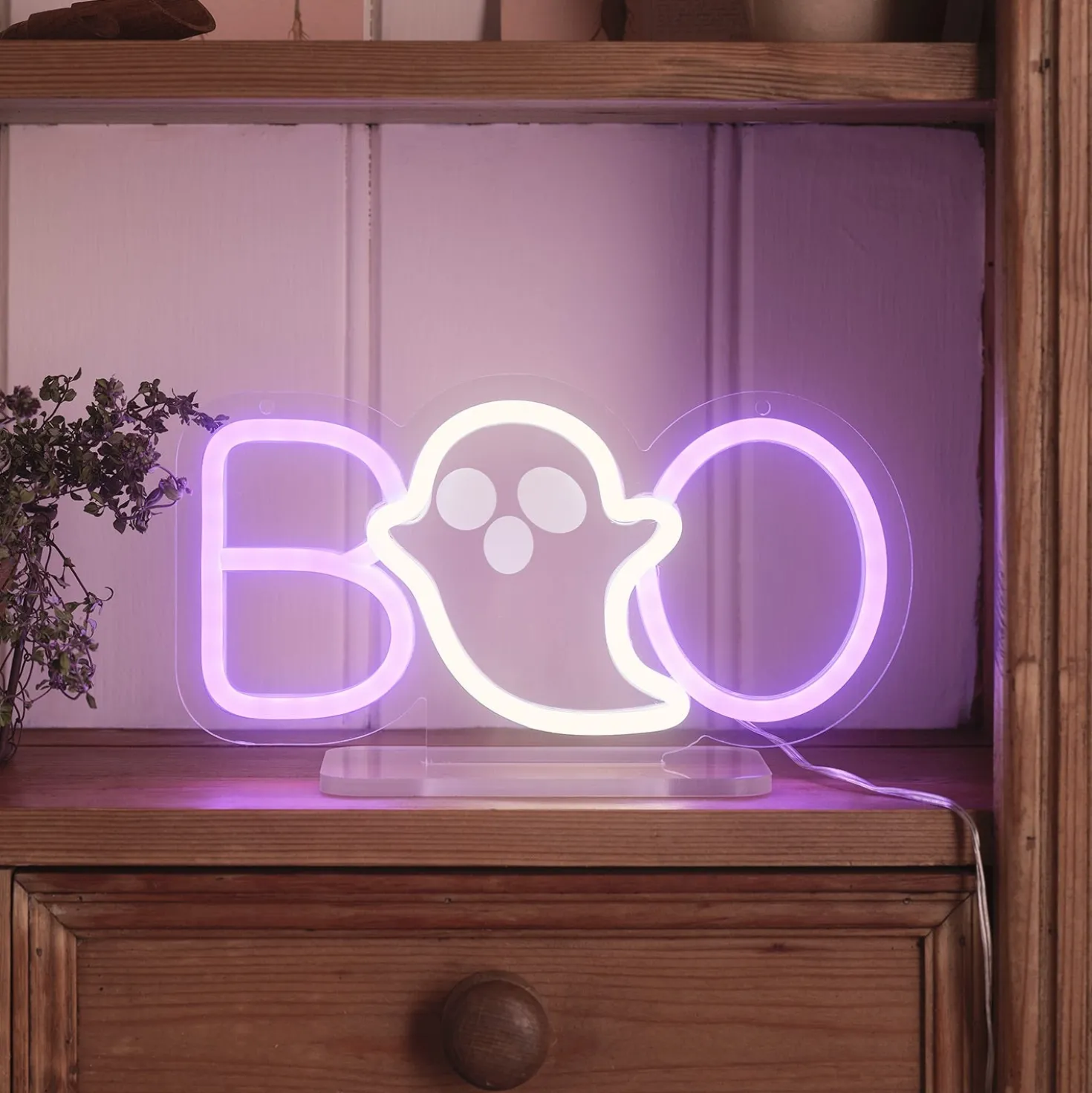 Neon Tischlampe Boo