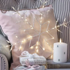 Osby LED Schneeflocke Fensterdeko Weihnachten