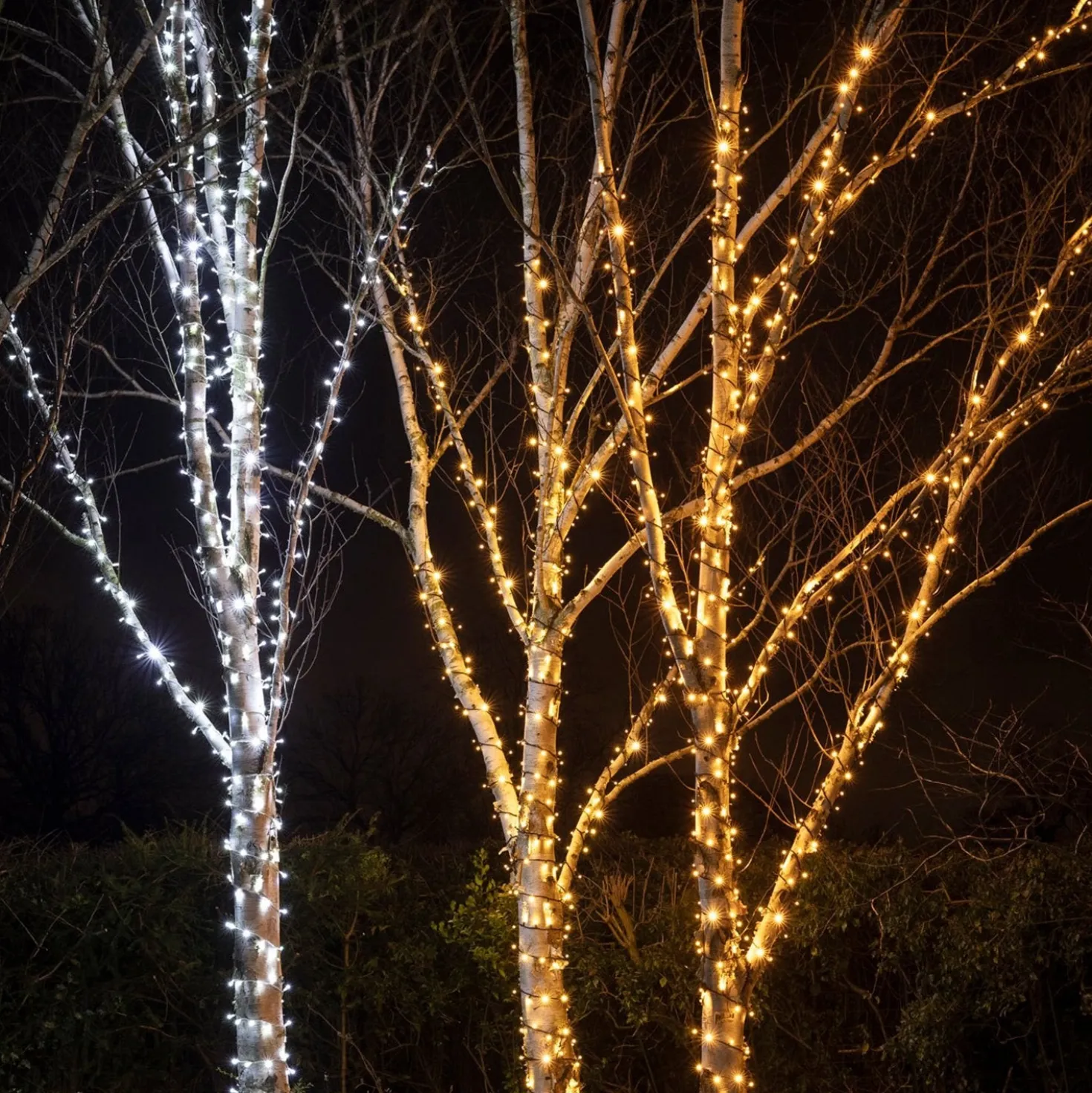 Pro Connect IP67, 10m 100er LED Lichterkette weiß koppelbar weißes Kabel