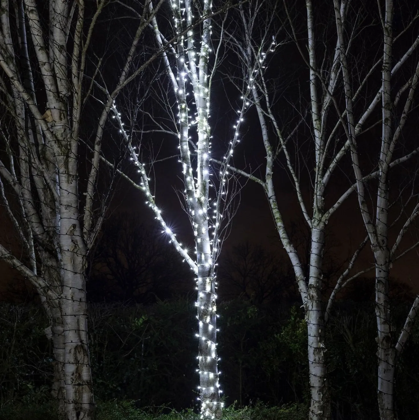 Pro Connect IP67, 10m 100er LED Lichterkette weiß koppelbar weißes Kabel