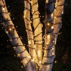 Pro Connect IP67, 50m 500er LED-Lichterkette warmweiß koppelbar mit schwarzem Kabel