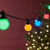 Pro Connect IP67 30m 60er Party Lichterkette bunt koppelbar schwarzes Kabel