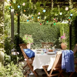 Pro Connect IP67 25m 50er Party Lichterkette bunt koppelbar schwarzes Kabel