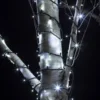 Pro connect von 100m 1000er LED Lichterkette weiß koppelbar schwarzes Kabel