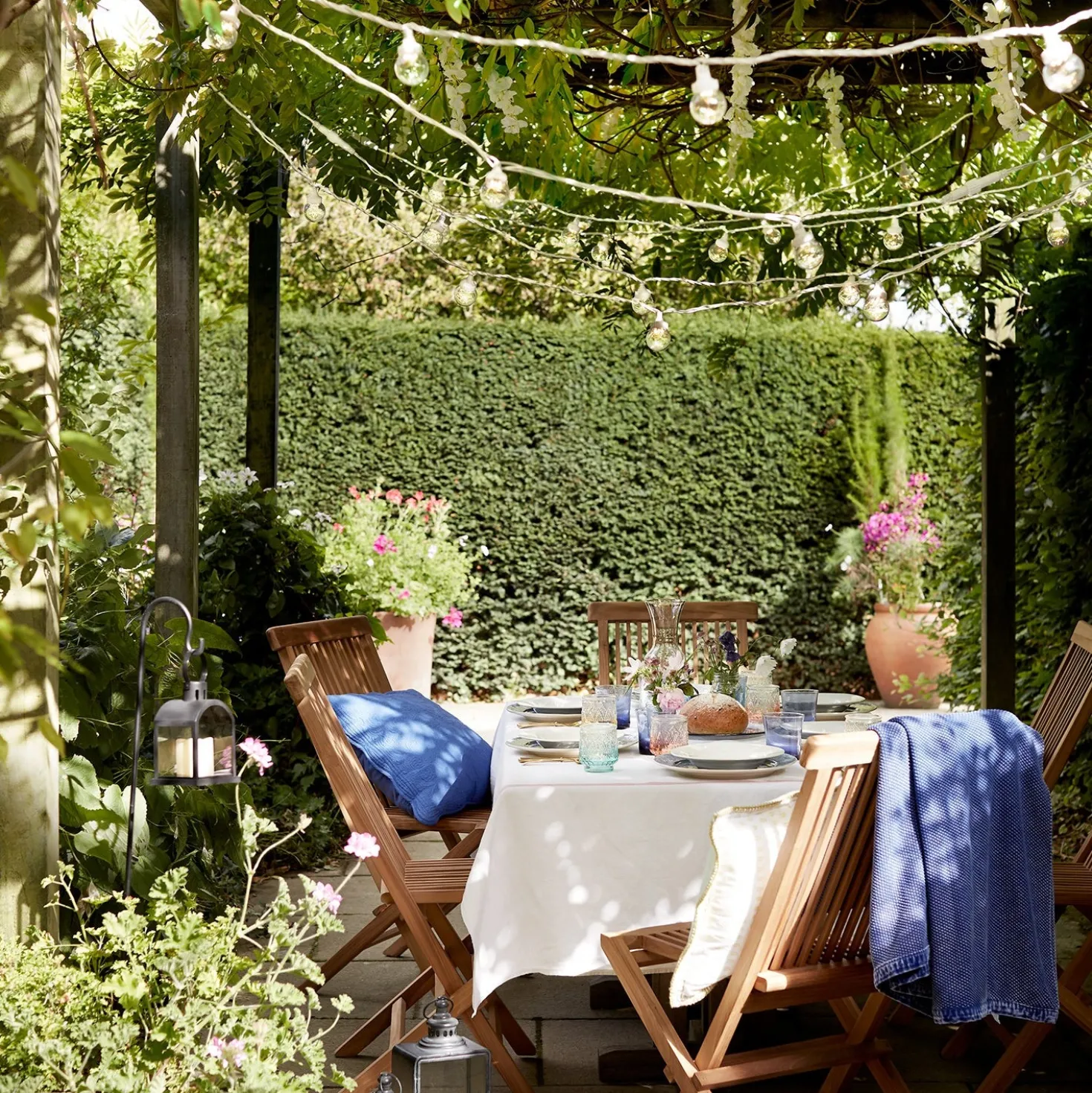 Pro Connect von 10m 20er Party Lichterkette warmweiß transparente Birnen koppelbar weißes Kabel