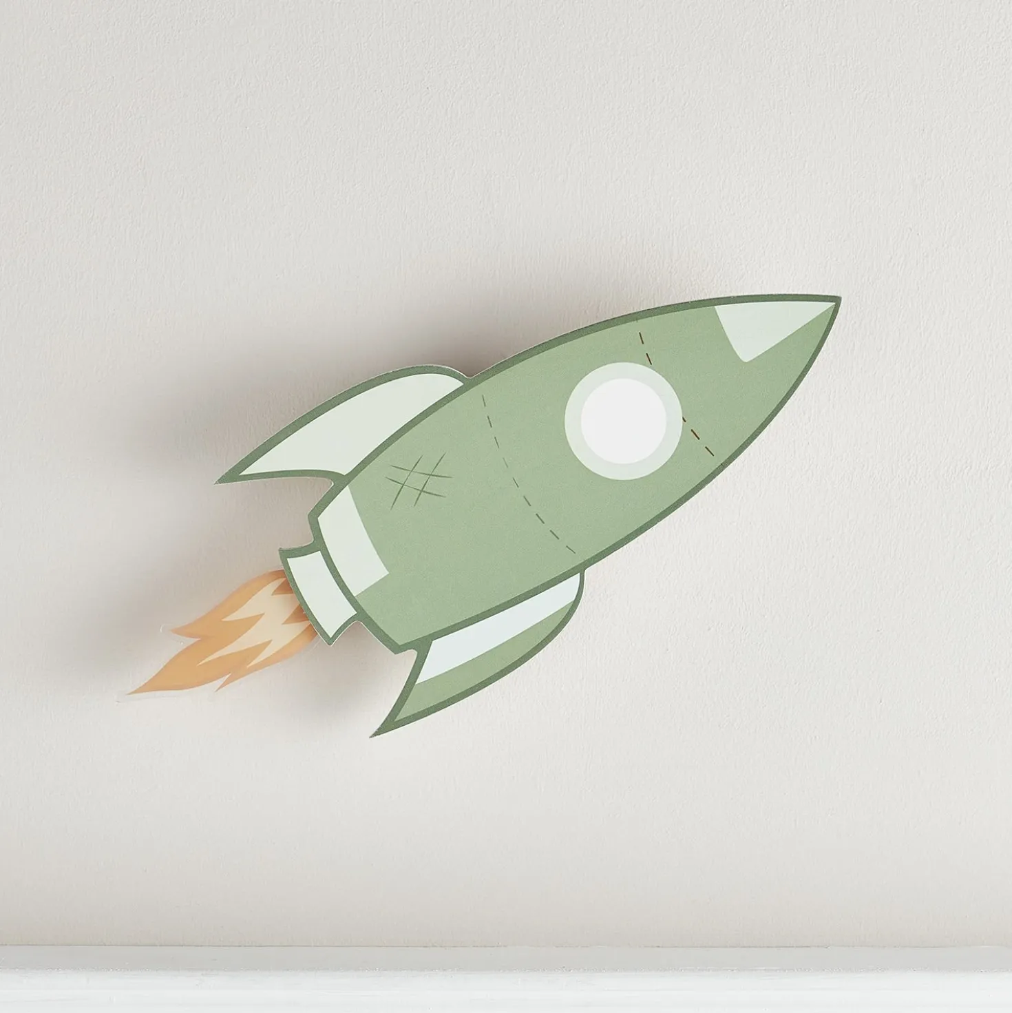 Raketen Wandlampe Kinderzimmer