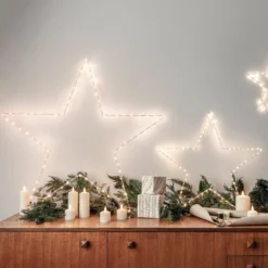 Schmales TruGlow® LED-Kerzen Trio aus Echtwachs mit Fernbedienung