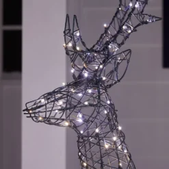 Springendes Solar-LED-Rentier Hirsch L Harlow