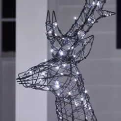 Springendes Solar-LED-Rentier Hirsch L Harlow