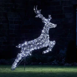 Springendes Solar-LED-Rentier Hirsch L Harlow