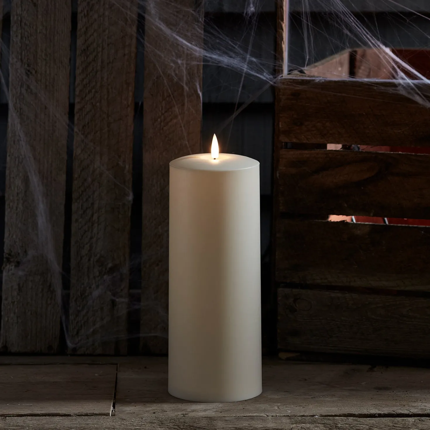 TruGlow® LED Outdoor Kerze 25 x 10cm