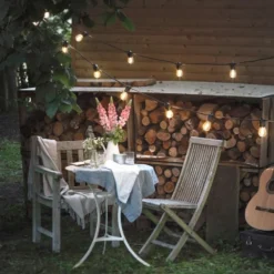 Ultimate Connect 15m 30er LED Lichterkette Glühbirnen warmweiß koppelbar schwarzes Kabel