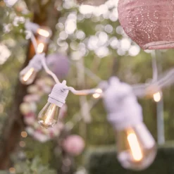 Ultimate Connect 85m 170er LED Lichterkette Glühbirnen warmweiß koppelbar weißes Kabel