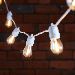 Ultimate Connect 80m 160er LED Lichterkette Glühbirnen warmweiß koppelbar weißes Kabel
