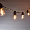 Ultimate Connect 65m 130er LED Lichterkette Glühbirnen warmweiß koppelbar schwarzes Kabel
