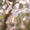 Ultimate Connect 50m 100er LED Lichterkette Glühbirnen warmweiß koppelbar weißes Kabel