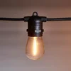 Ultimate Connect 30m 60er LED Lichterkette Glühbirnen warmweiß koppelbar schwarzes Kabel