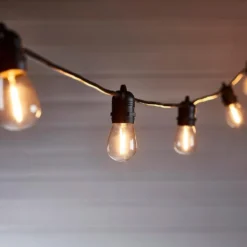 Ultimate Connect 75m 150er LED Lichterkette Glühbirnen warmweiß koppelbar schwarzes Kabel