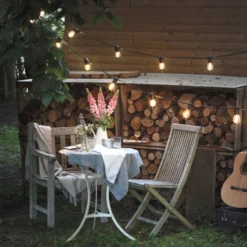 Ultimate Connect 80m 160er LED Lichterkette Glühbirnen warmweiß koppelbar schwarzes Kabel