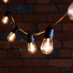 Ultimate Connect 90m 180er LED Lichterkette Glühbirnen warmweiß koppelbar schwarzes Kabel