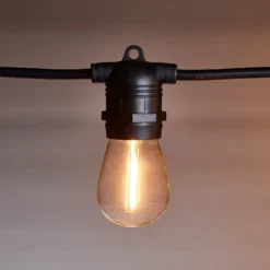 Ultimate Connect 95m 190er LED Lichterkette Glühbirnen warmweiß koppelbar schwarzes Kabel