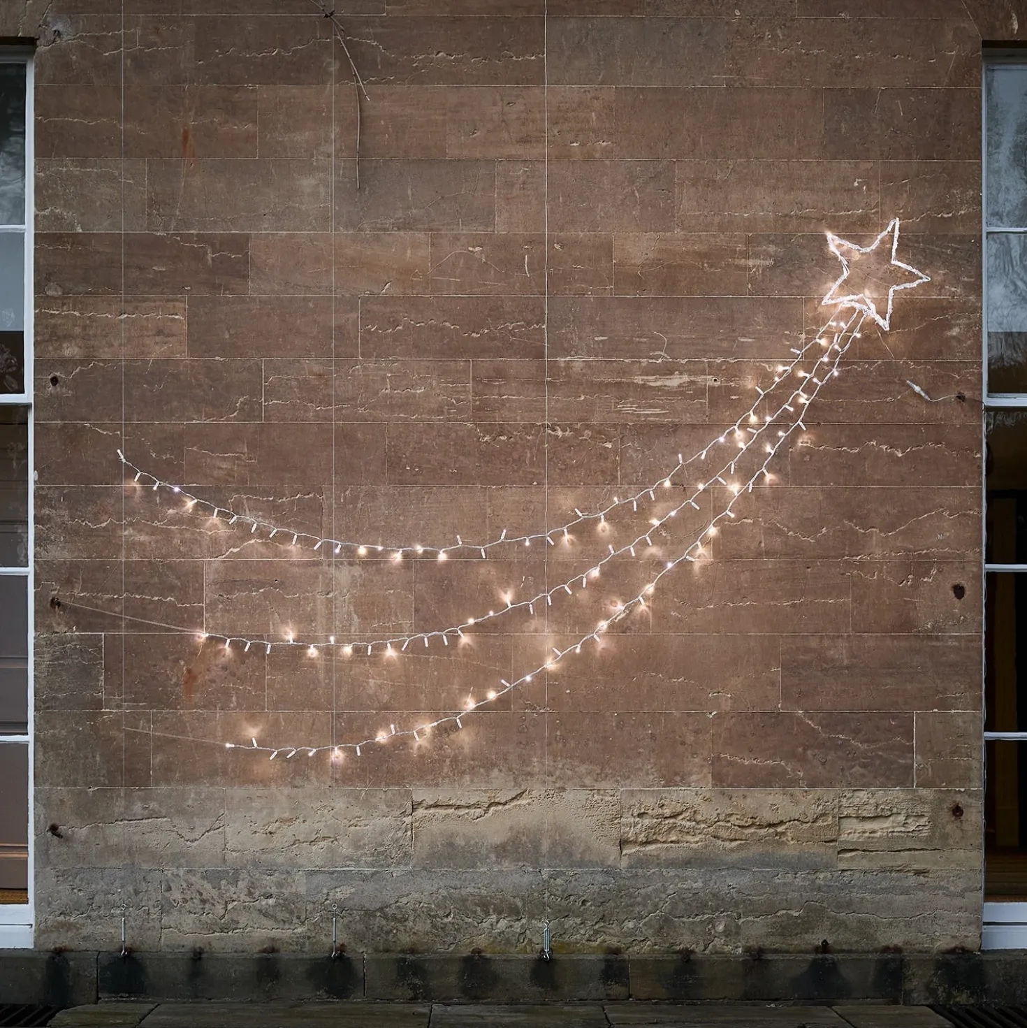 Weihnachtsdeko außen Bicolor LED Sternschnuppe